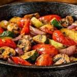 Чавунна сковорідка на кухонній плиті