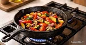 Чавунна сковорідка на сучасній кухні