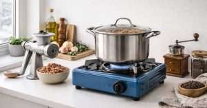 Приготування їжі без світла та газу на портативній мініплитці в домашніх умовах