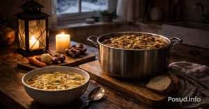 Домашня кухня взимку без світла