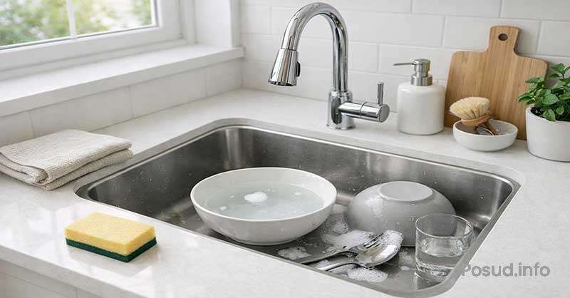 Миття посуду холодною водою без світла в домашніх умовах